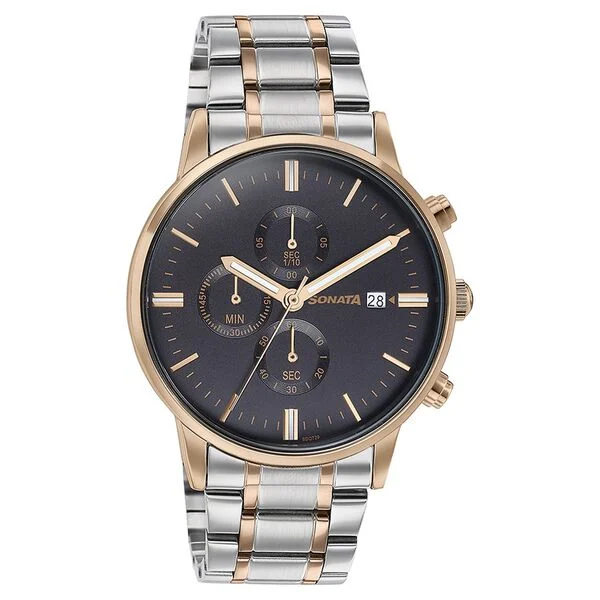 sonata quartz multifunction green dial golden stainless steel strap watch for men sonata quartz multifunction green dial golden stainless steel strap watch for men