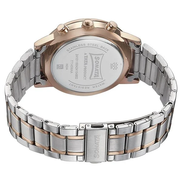 sonata quartz multifunction green dial golden stainless steel strap watch for men sonata quartz multifunction green dial golden stainless steel strap watch for men