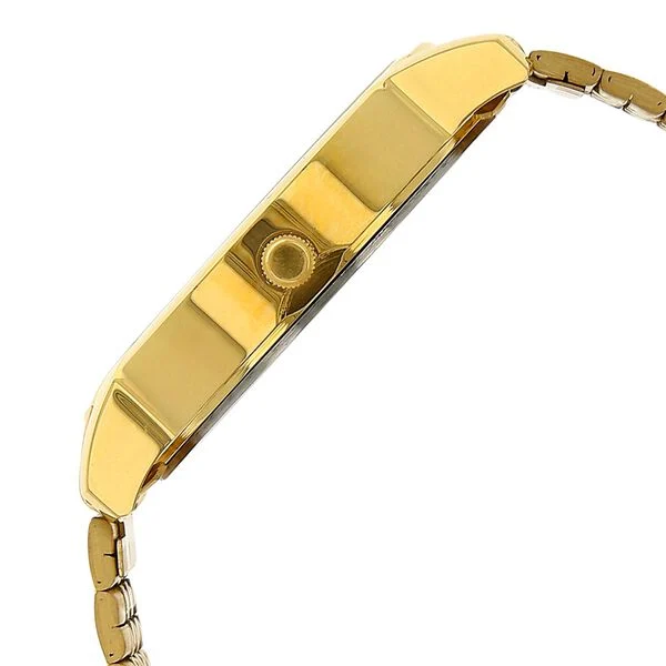 sonata quartz analog with day and date champagne dial stainless steel strap watch for men